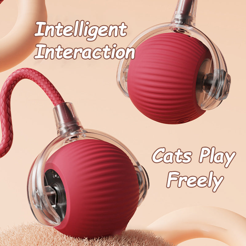 Rechargeable Smart Cat Toy Ball – Automatic Rolling Electric Mouse Simulation Ball for Dogs & Cats