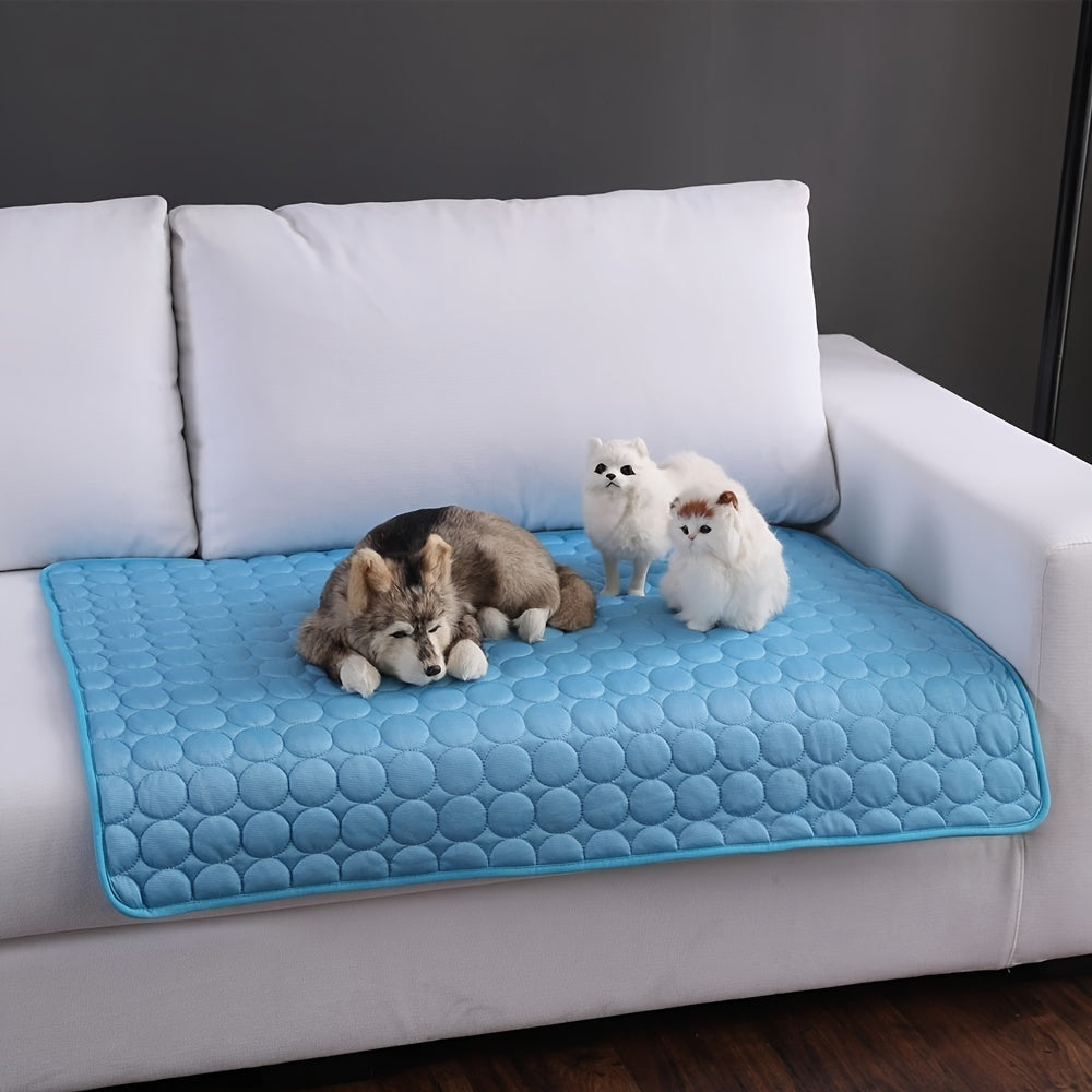 👉 Cooling Mat for Dogs & Cats – Summer Ice Pad Bed, Extra Large & Durable