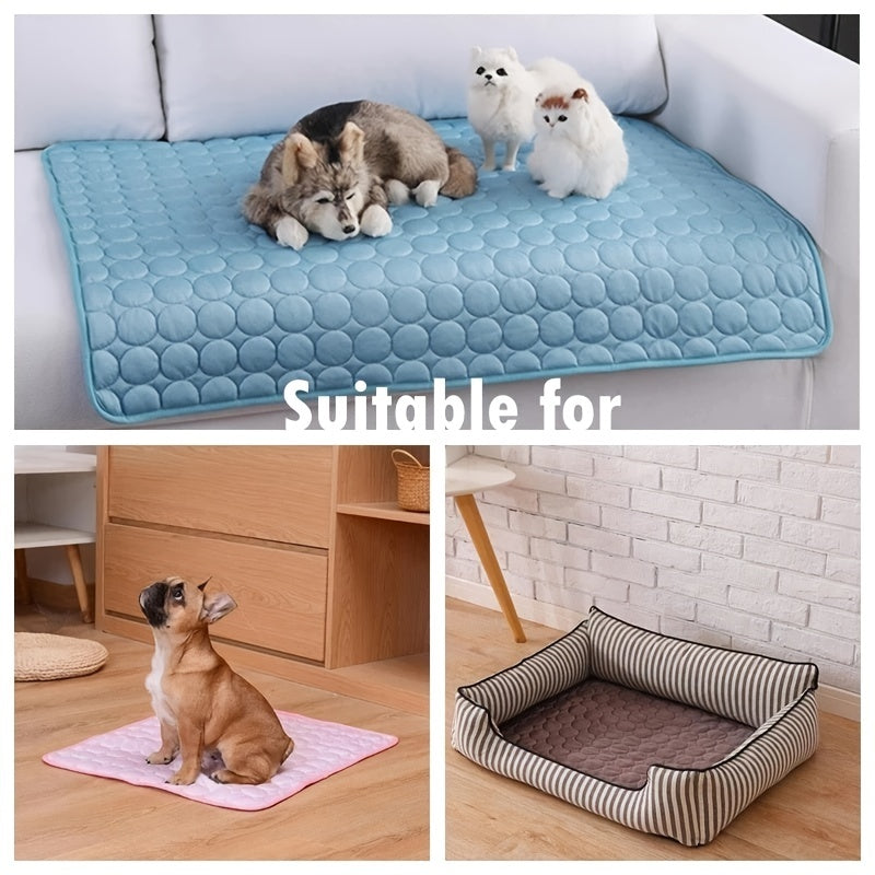 👉 Cooling Mat for Dogs & Cats – Summer Ice Pad Bed, Extra Large & Durable